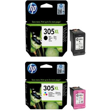 HP 305XL Zwart & Kleur Cartridge Set beschikbaar voor biedingen