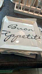 Riviera Maison borden BUON APPETITO, Huis en Inrichting, Keuken | Servies, Ophalen of Verzenden, Zo goed als nieuw, Overige stijlen