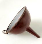 Oude Bruine Emaille Trechter Wijntrechter Decanteertrechter?, Verzenden