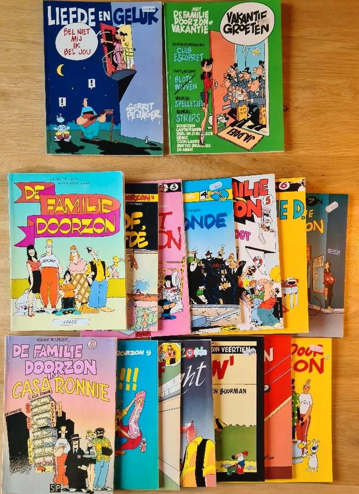 Te koop stripboeken De Familie Doorzon, Boeken, Stripboeken, Gelezen, Meerdere stripboeken, Ophalen of Verzenden