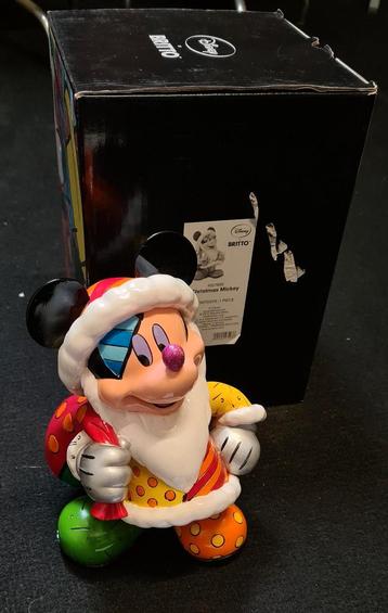 Disney Britto Christmas Mickey Mouse Beeld beschikbaar voor biedingen
