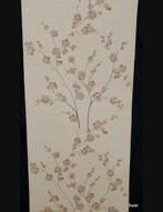 13998 behang bloemtakken jute seventies linnenlook 70s swiet, Huis en Inrichting, Stoffering | Behang, Verzenden, Beige