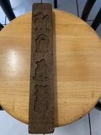 Vintage dikke houten speculaasvorm voor 4 speculaasjes, Antiek en Kunst, Ophalen of Verzenden