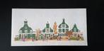 Mies Bloch, borduurpatroon huisjes Zaanse Schans, Verzenden, Zo goed als nieuw, Handborduren, Patroon