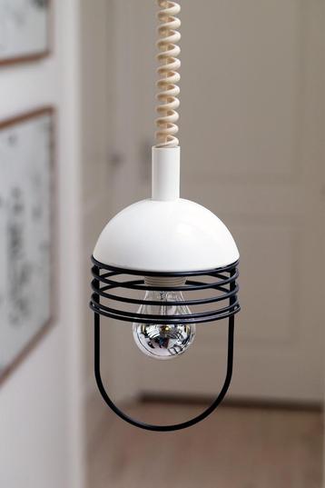 Vintage design metalen hanglamp / kooilamp beschikbaar voor biedingen