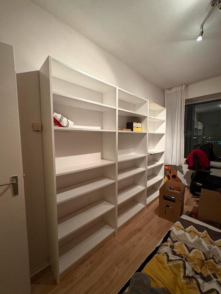 Ikea Billy Boekenkast Set van 3, Huis en Inrichting, Kasten | Boekenkasten, Gebruikt, 150 tot 200 cm, 200 cm of meer, 25 tot 50 cm