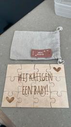 Zwangerschap aankondiging puzzel, Kinderen en Baby's, Ophalen of Verzenden, Nieuw