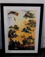 Paul Kerrebijn poster in lijst Korps Commandotroepen KCT (1), Verzamelen, Militaria | Algemeen, Verzenden, Landmacht, Nederland