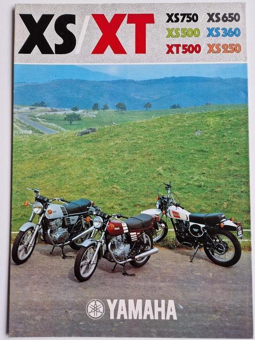 Yamaha XT - XS serie 1977 folder, Motoren, Handleidingen en Instructieboekjes, Yamaha, Verzenden