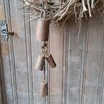 Brocante oude koebel geitenbel bel koebellen 4 bellen Etage3, Gebruikt, ., Ophalen of Verzenden, .