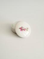 Mooi brocante dekseldoosje doosje+deksel bloemetjes sieraden, Antiek en Kunst, Curiosa en Brocante, Ophalen of Verzenden