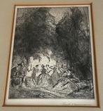 Paul Herrmann   ---   Oude ets, Ophalen of Verzenden