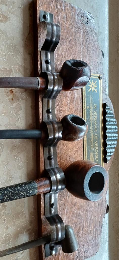 Vintage Pijpenstelen Set met Houder, Antiek en Kunst, Antiek | Overige Antiek, Ophalen of Verzenden