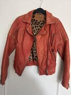 Goosecraft Leren Bikerjasje Maat S, Kleding | Dames, Jassen | Zomer, Ophalen of Verzenden, Zo goed als nieuw, Maat 36 (S), Rood