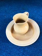 Lampet stel oker geel schaal 28 doorsnee en kan 16 hoog, Ophalen of Verzenden