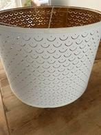 Witte IKEA Lampenkap met Gouden Binnenkant, Wit, Rond, Ophalen of Verzenden, Zo goed als nieuw