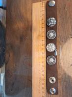 Ona clix armband met 4 drukknopen, Sieraden, Tassen en Uiterlijk, Armbanden, Ophalen of Verzenden, Zo goed als nieuw, Zilver