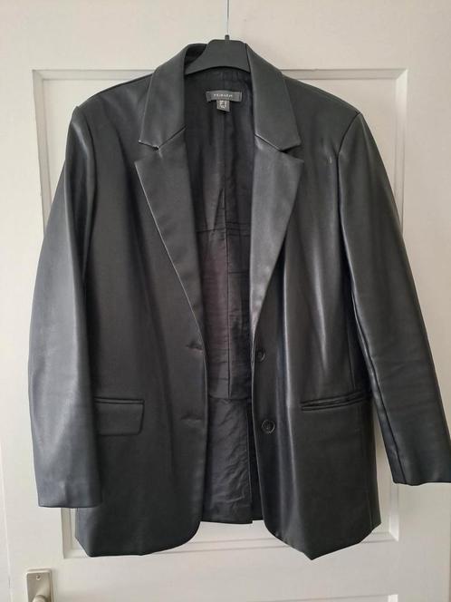 Neplederen colbert/ jasje maat 38 Nieuwstaat, Kleding | Dames, Jasjes, Kostuums en Pakken, Nieuw, Jasje, Maat 38/40 (M), Zwart