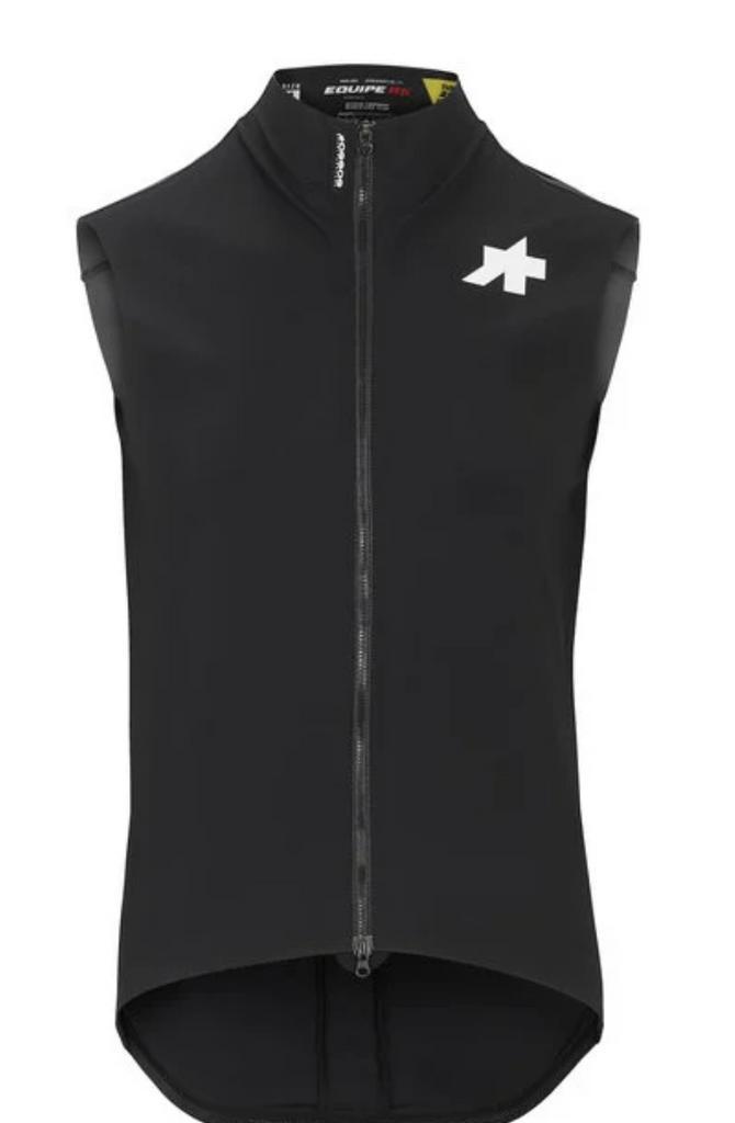 Assos Equipe RS Spring Fall Gilet Targa Zwart xs, Sport en Fitness, Wielrennen, Zo goed als nieuw, Helm, Ophalen of Verzenden