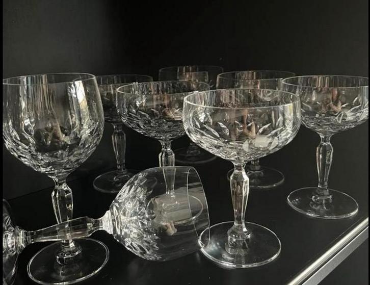 Kristallen glazen, Verzamelen, Glas en Borrelglaasjes, Zo goed als nieuw, Overige typen, Ophalen