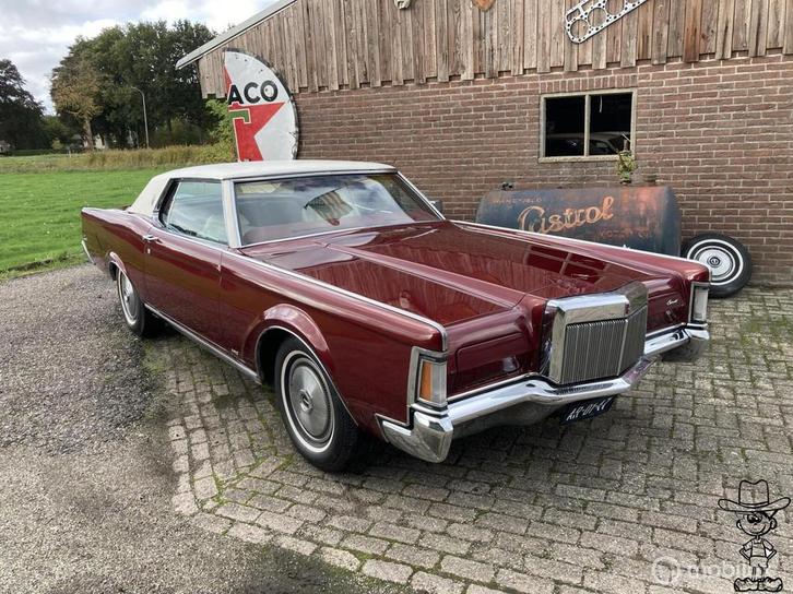 Lincoln Continental mkIII coupe, Auto's, Lincoln, Bedrijf, Te koop, Continental, Benzine, Coupé, Automaat, Geïmporteerd, Rood