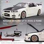 1:18 Motorhelix R34 GTR Z-Tune pearl white 1/799, Ophalen of Verzenden, Zo goed als nieuw, Overige merken