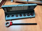 Virax 62 draadsnij set | ratelkast met 5 koppen | IZGS, Doe-het-zelf en Verbouw, Gereedschap | Handgereedschap, Ophalen, Gebruikt