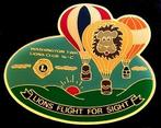 Lions Flight for sight ballon pin- supergroot !, Verzamelen, Speldjes, Pins en Buttons, Verzenden, Nieuw, Transport, Speldje of Pin
