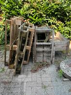 Oude pallets en ander hout, Tuin en Terras, Haardhout, Minder dan 3 m³, Ophalen, Overige houtsoorten, Blokken