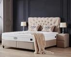 Opbergboxspring Opera beige Incl Matras & Topper Dreambedden, Nieuw, Beige, 180 cm, Ophalen of Verzenden