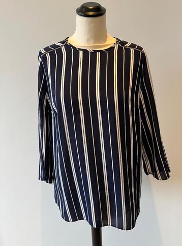 ZGAN blauw wit streep Primark blouse shirt top 3/4 mouw M 38 beschikbaar voor biedingen