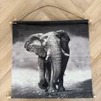 Wandkleed Olifant - Zwart Wit, Ophalen of Verzenden, Nieuw