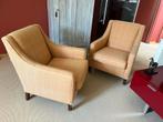 Gele fauteuil stoelen, Gebruikt, Ophalen of Verzenden, 75 tot 100 cm, 50 tot 75 cm