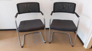 4 design eetkamerstoelen/buisstoelen, merk Luxy (It), izgs  beschikbaar voor biedingen