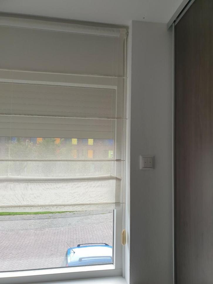 3x Vouwgordijnen Inclusief Koordsystemen / Cassettes, Huis en Inrichting, Stoffering | Gordijnen en Lamellen, Gebruikt, Wit, Ophalen