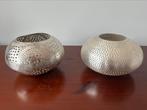 2 waxinelichtjes, Overige kleuren, Ophalen of Verzenden, Minder dan 50 cm, Glas
