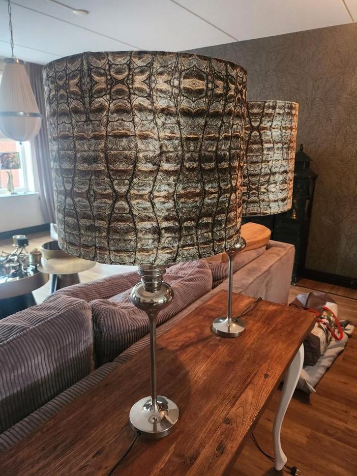 2 Colmore Diga Lampen Crocodile, 55cm voet, Huis en Inrichting, Lampen | Tafellampen, 50 tot 75 cm, Ophalen