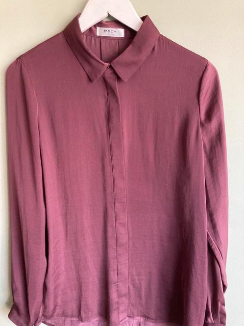 Msch Copenhagen blouse nieuw maat S bruin, Kleding | Dames, Blouses en Tunieken, Nieuw, Maat 36 (S), Bruin, Verzenden