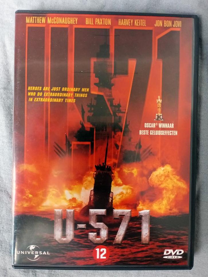U-571, Cd's en Dvd's, Dvd's | Actie, Gebruikt, Oorlog, Vanaf 16 jaar, Ophalen of Verzenden