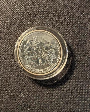 Niue – Double Dragon 1 oz 2018 beschikbaar voor biedingen