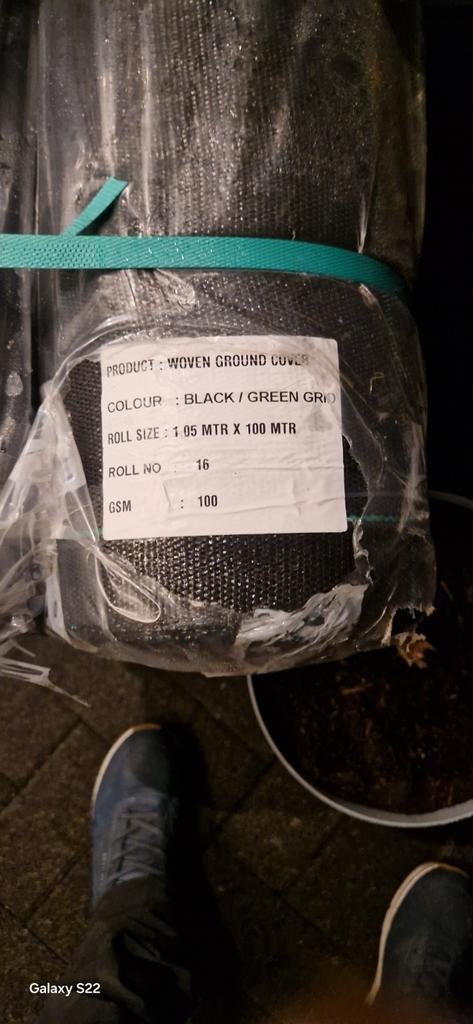 4x Gronddoek - 1.05m x 100m, Ophalen of Verzenden, Nieuw, 20 meter of meer, Overige typen