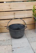 Bloembak. Decoratie. Zink, Ophalen, Gebruikt, Minder dan 30 cm, Rond