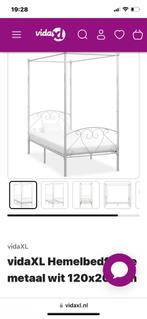 Vida xl hemelbed, Huis en Inrichting, Slaapkamer | Bedden, Ophalen, Wit, Nieuw, Twijfelaar