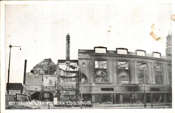 Rotterdam - Coolsingel - Café Schorr, Verzamelen, Ansichtkaarten | Nederland, Ongelopen, Zuid-Holland, Voor 1920, Ophalen of Verzenden
