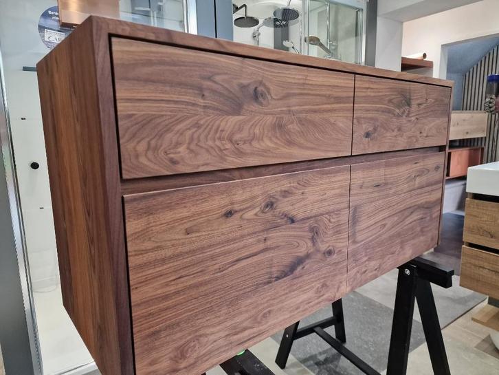 Amerikaans notenhouten badmeubel 120cm TBV waskom!, Huis en Inrichting, Badkamer | Badkamermeubels, Nieuw, Wastafelkast, Minder dan 100 cm