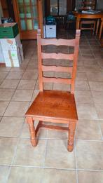 6 mooie massief eikenhouten eetkamerstoelen, Ophalen