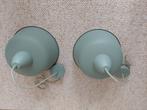 Turquoise hanglampen (2x), Huis en Inrichting, Ophalen, Zo goed als nieuw