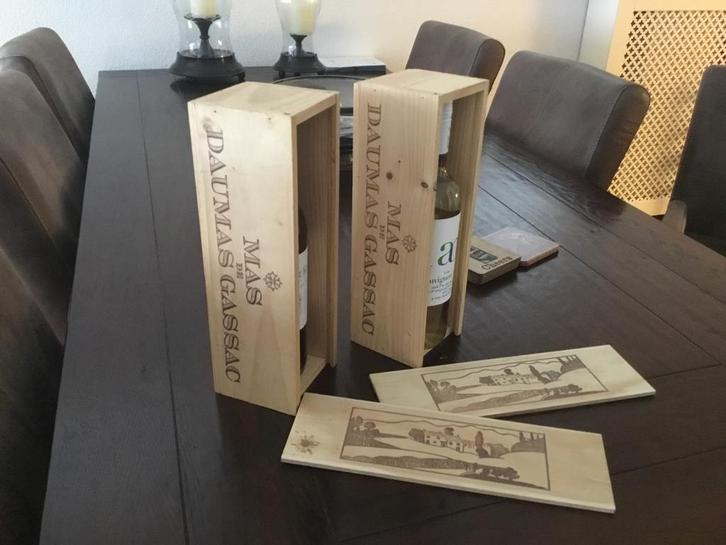 Wijnkistjes , setje van 2 stuks €10, Verzamelen, Wijnen, Zo goed als nieuw, Ophalen of Verzenden