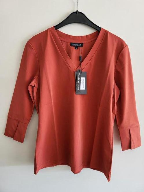 Mi Piace travelstof top Roest maat S, Kleding | Dames, Tops, Nieuw, Maat 36 (S), Overige kleuren, Lange mouw, Ophalen of Verzenden