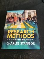 Research methods for the behavioral sciences - C. Stangor, Ophalen of Verzenden, Gelezen, WO, Charles Stangor
